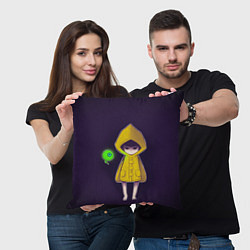 Подушка квадратная Little Nightmares Шестая, цвет: 3D-принт — фото 2