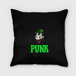 Подушка квадратная Punky trashcat, цвет: 3D-принт