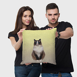 Подушка квадратная Персидская пушистая кошка, цвет: 3D-принт — фото 2