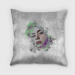 Подушка квадратная Билли Айлиш, цвет: 3D-принт