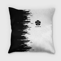 Подушка квадратная Чёрный клевер,, цвет: 3D-принт