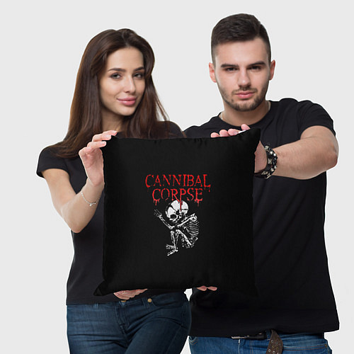 Подушка квадратная Cannibal Corpse 1 / 3D-принт – фото 3