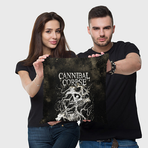 Подушка квадратная Cannibal Corpse / 3D-принт – фото 3