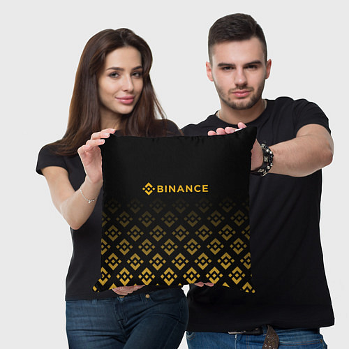 Подушка квадратная BINANCE БИНАНС БИРЖА / 3D-принт – фото 3