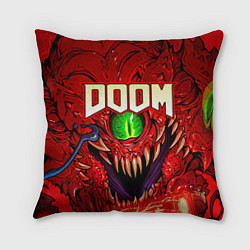 Подушка квадратная DOOM Eternal, цвет: 3D-принт
