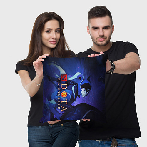 Подушка квадратная DOTA: Кровь дракона / 3D-принт – фото 3
