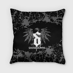 Подушка квадратная Shinedown, цвет: 3D-принт