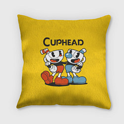 Подушка квадратная CUPHEAD, цвет: 3D-принт