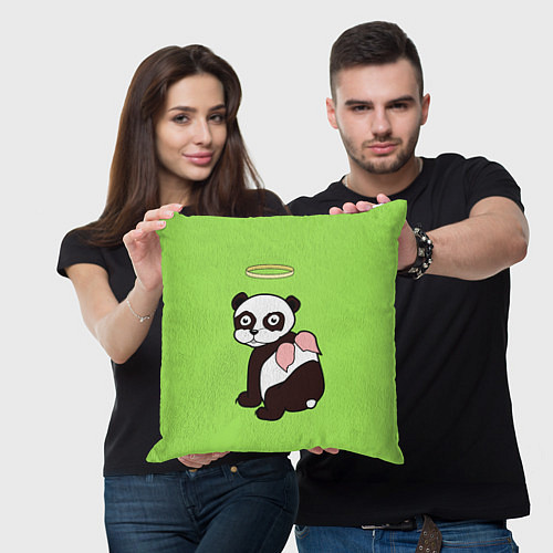 Подушка квадратная Святая панда / 3D-принт – фото 3