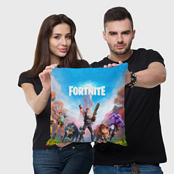 Подушка квадратная Fortnite Новая Глава, цвет: 3D-принт — фото 2