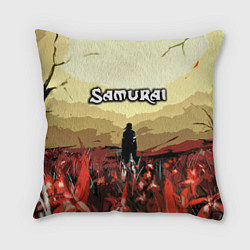 Подушка квадратная SAMURAI PROJECT RED, цвет: 3D-принт