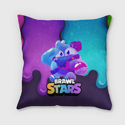 Подушка квадратная Сквик Squeak Brawl Stars, цвет: 3D-принт