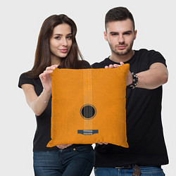 Подушка квадратная ГИТАРА, цвет: 3D-принт — фото 2