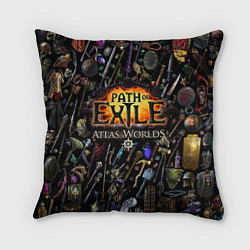 Подушка квадратная Path of Exile, цвет: 3D-принт