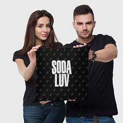 Подушка квадратная Репер - SODA LUV, цвет: 3D-принт — фото 2