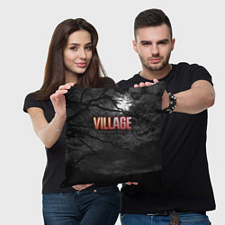 Подушка квадратная Resident Evil: Village $$$, цвет: 3D-принт — фото 2