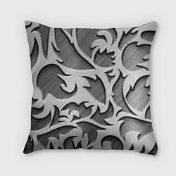 Подушка квадратная Монохромный узор, цвет: 3D-принт