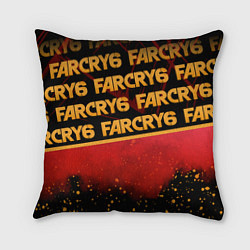 Подушка квадратная Far Cry 6, цвет: 3D-принт