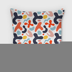 Подушка квадратная Абстрактные цветные пятна, цвет: 3D-принт