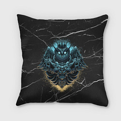 Подушка квадратная Owl king, цвет: 3D-принт
