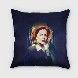 Подушка квадратная Dana Scully, цвет: 3D-принт