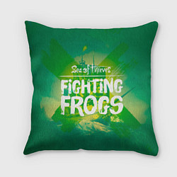 Подушка квадратная Боевые жабы, цвет: 3D-принт