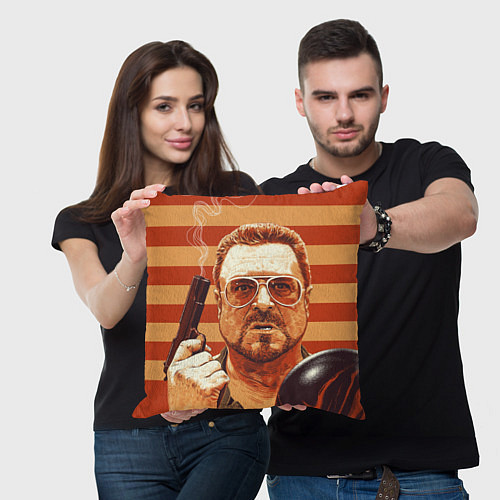 Подушка квадратная Walter Sobchak / 3D-принт – фото 3