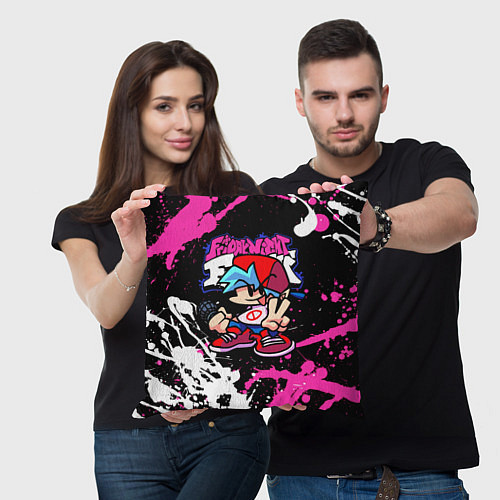 Подушка квадратная Boyfriend / 3D-принт – фото 3