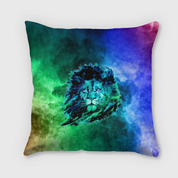 Подушка квадратная Космический лев, цвет: 3D-принт