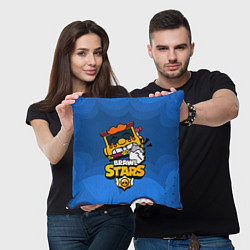 Подушка квадратная Грифф Griff Brawl Stars, цвет: 3D-принт — фото 2