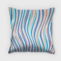Подушка квадратная Морская Лагуна!, цвет: 3D-принт