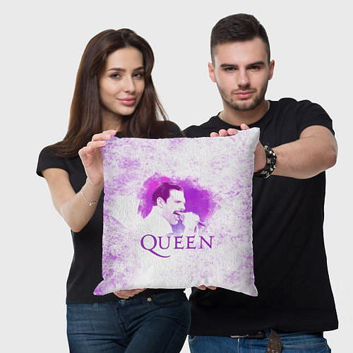 Подушка квадратная Freddie Mercury Queen Z / 3D-принт – фото 3