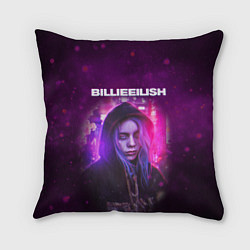 Подушка квадратная BILLIE EILISH GLITCH Z, цвет: 3D-принт