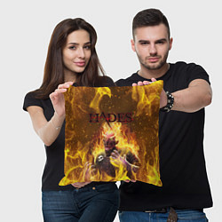 Подушка квадратная Hades Гадес Z, цвет: 3D-принт — фото 2