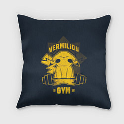 Подушка квадратная Vermilion gym, цвет: 3D-принт