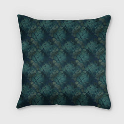 Подушка квадратная Синий абстрактный узор, цвет: 3D-принт