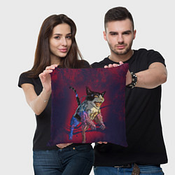 Подушка квадратная CYBERCAT КИБЕРКОТ Z, цвет: 3D-принт — фото 2