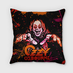 Подушка квадратная Ozzy Osbourne, цвет: 3D-принт