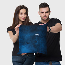 Подушка квадратная Ori Logo Ori and the Will of the Wisps Z, цвет: 3D-принт — фото 2