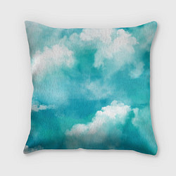 Подушка квадратная Голубое Небо Blue Sky Z, цвет: 3D-принт