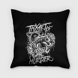 Подушка квадратная Thy Art Is Murder, цвет: 3D-принт