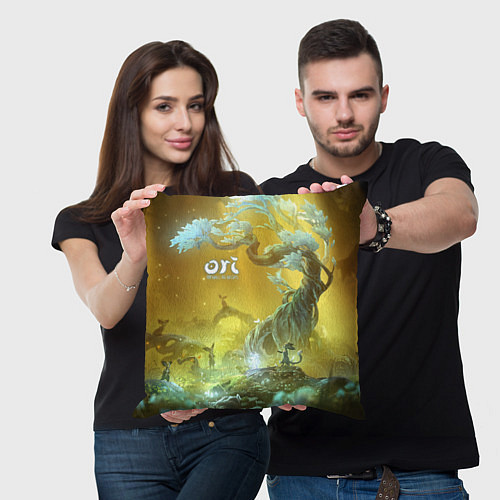 Подушка квадратная Ori Ori and the Will of the Wisps / 3D-принт – фото 3