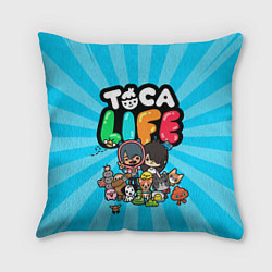Подушка квадратная Toca Life, цвет: 3D-принт