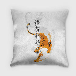 Подушка квадратная Китайский тигр, цвет: 3D-принт