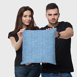 Подушка квадратная Морозный Иней, цвет: 3D-принт — фото 2