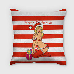 Подушка квадратная Sexy Merry Christmas, цвет: 3D-принт