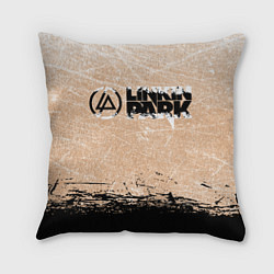 Подушка квадратная Linkin Park Рок Группа Линкин Парк, цвет: 3D-принт