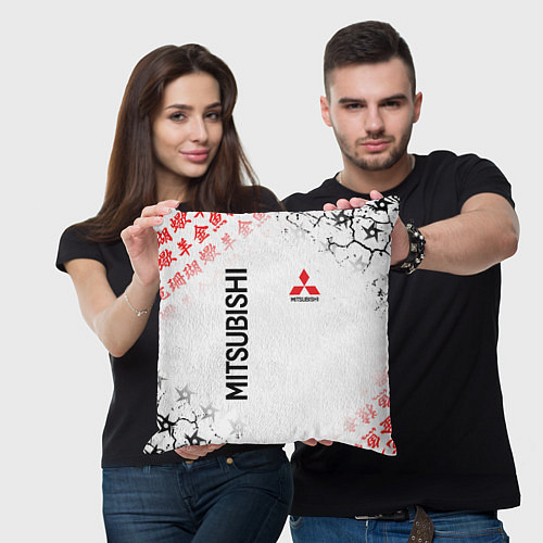 Подушка квадратная MITSUBISHI JAPAN STYLE SAMURAI AUTO / 3D-принт – фото 3