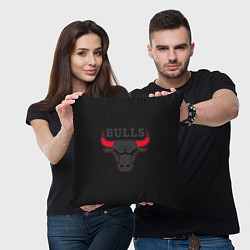 Подушка квадратная CHICAGO BULLS ЧИКАГО БУЛЛС ЯРОСТЬ БЫКА, цвет: 3D-принт — фото 2