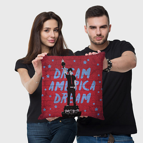 Подушка квадратная Dream America dream / 3D-принт – фото 3